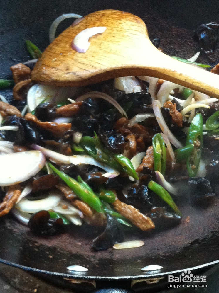 夏季时令菜14—木耳炒肉丝