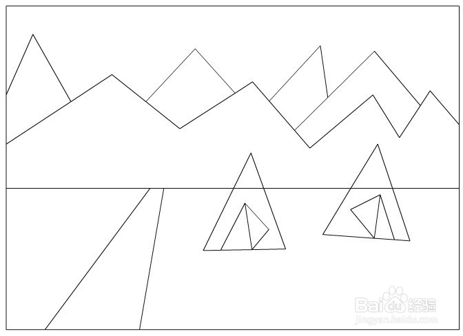 flash绘制部落帐篷的场景