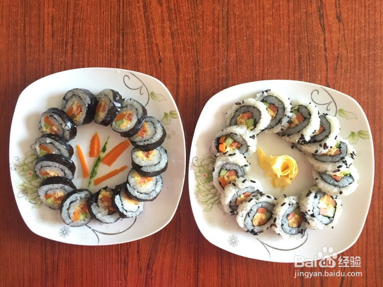 双拼寿司的做法