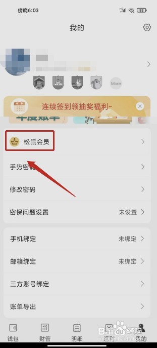 松鼠记账要怎样开通松鼠会员