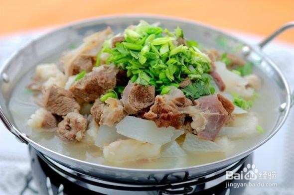 炖羊肉汤的制作方法