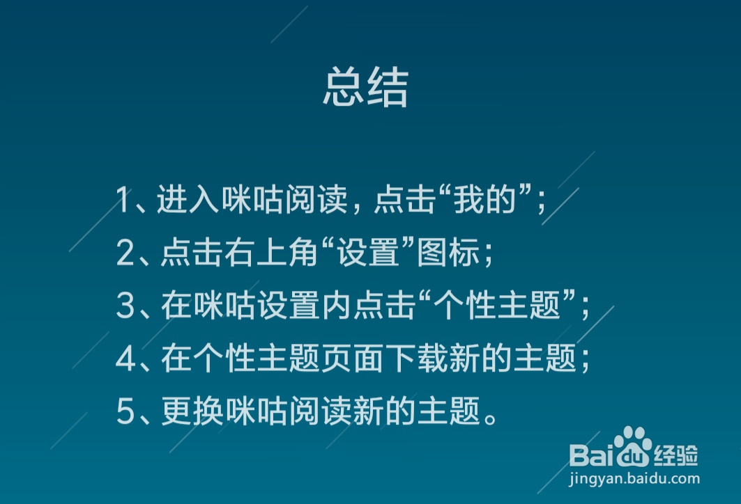 咪咕阅读怎么更换个性主题