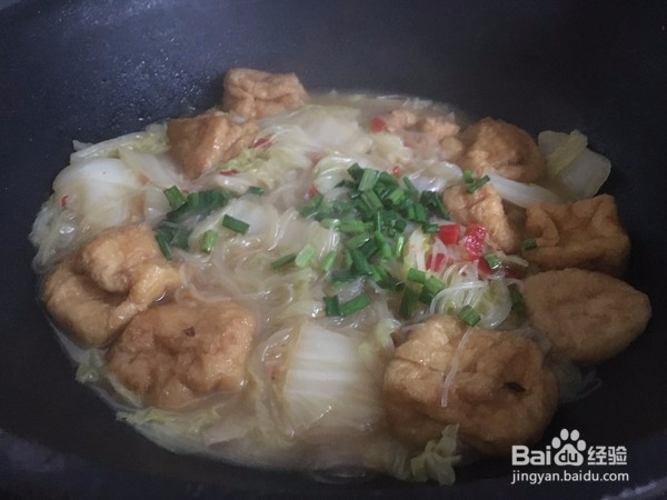 白菜粉丝汤做法