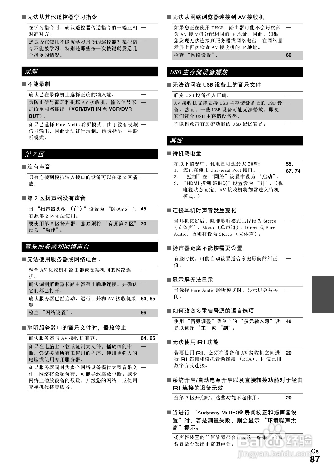 安桥TX-NR708接收机使用说明书:[5]