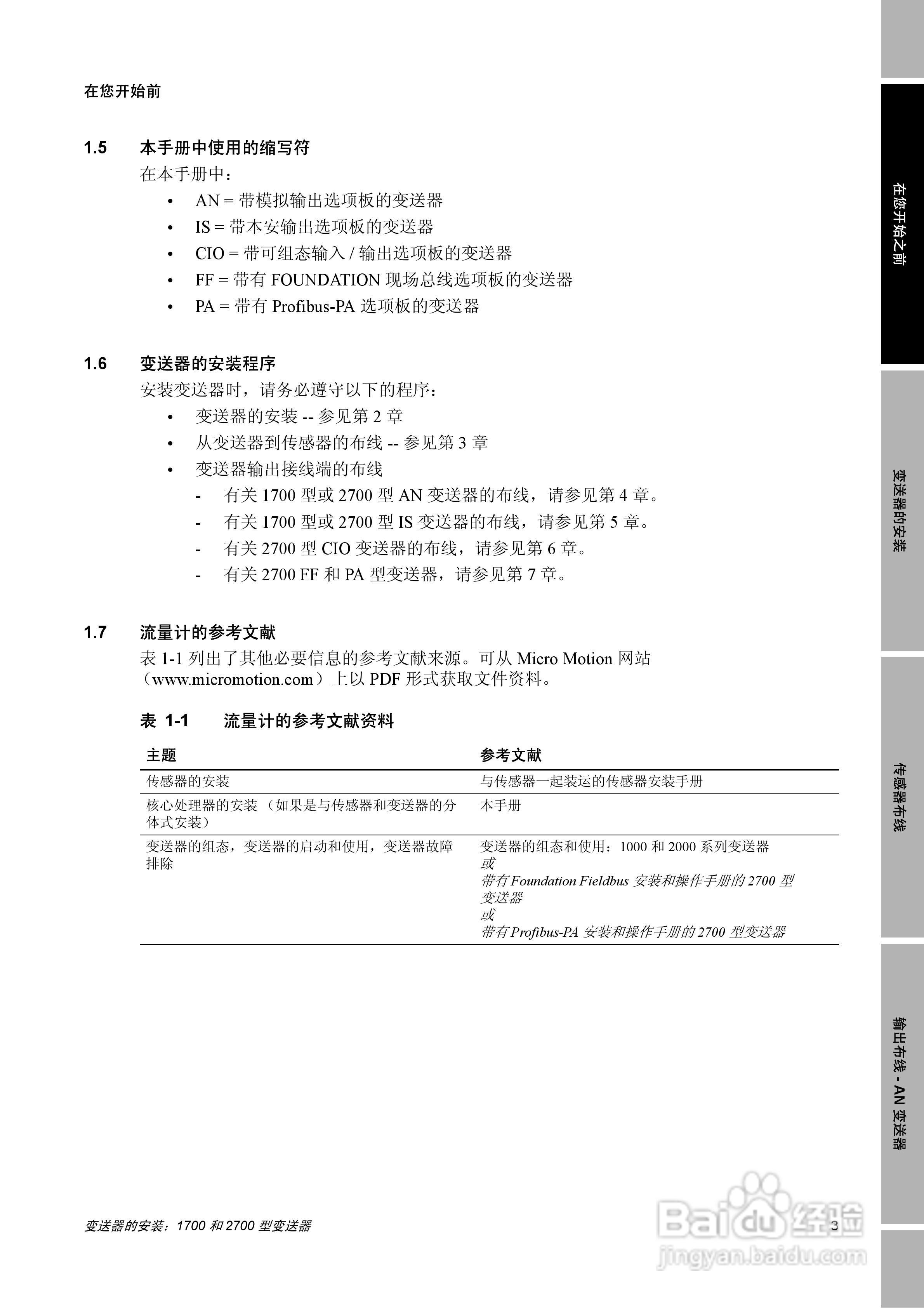 EMERSON1700/2700型变送器安装说明书:[1]