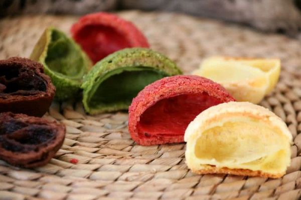 4种口味菠萝泡芙+3种口味冰激凌夹馅: