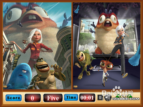 怪物大战外星人找茬攻略