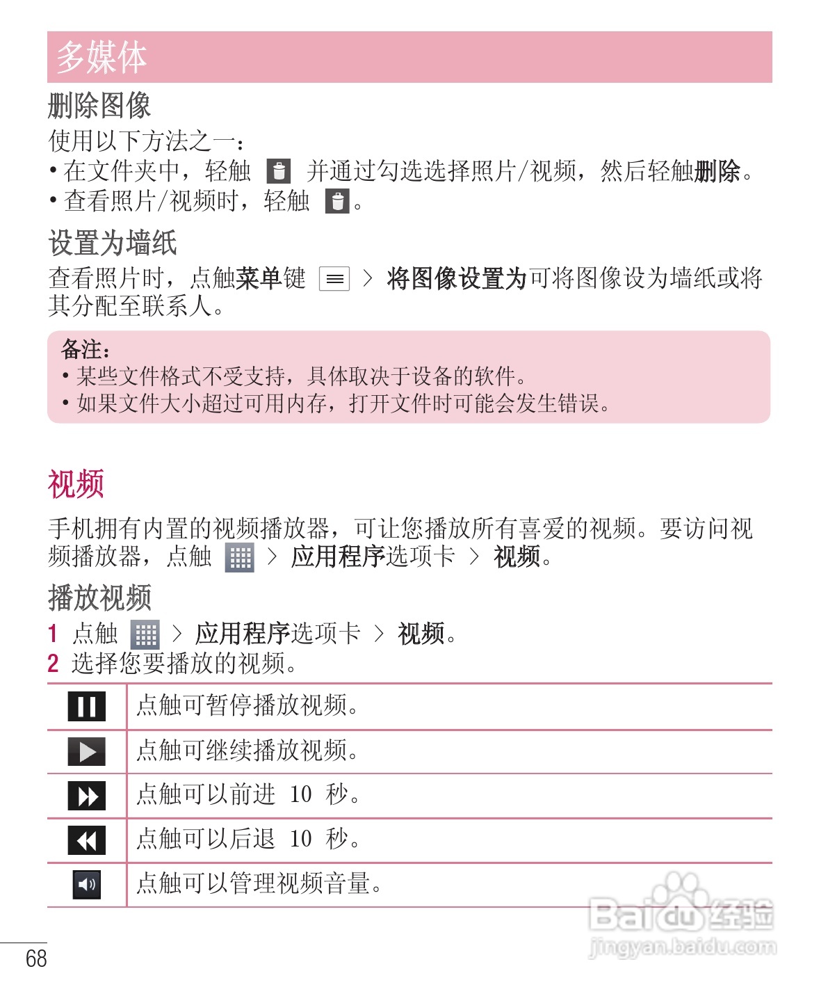 LG E975手机使用说明书:[18]