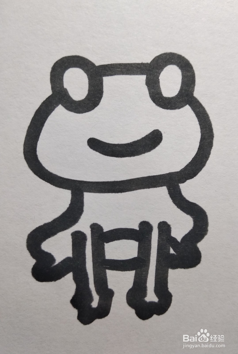 动物简笔画之青蛙的简笔画怎么画