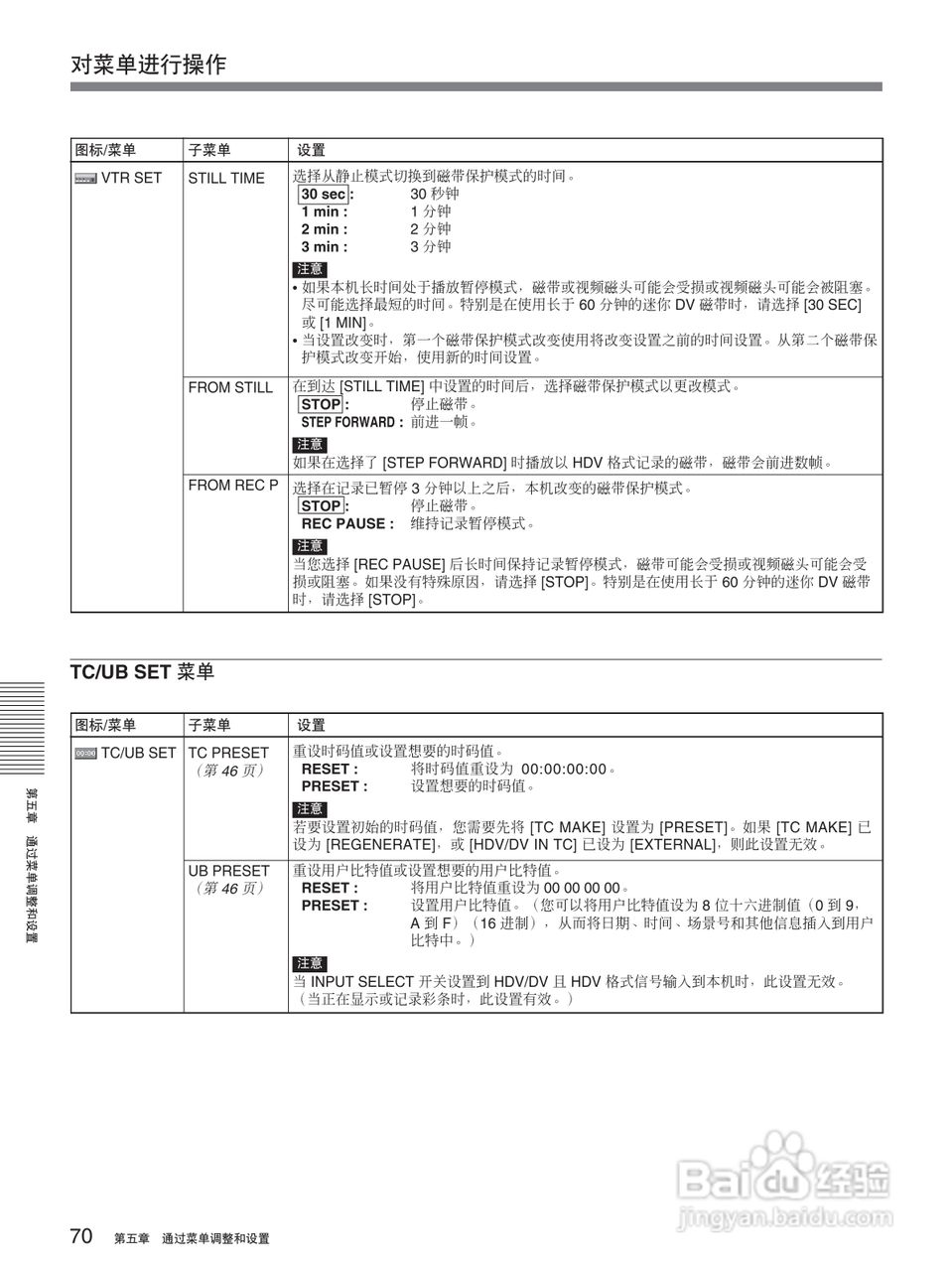HVR-M25C 高清晰度数字磁带录像机操作手册:[7]