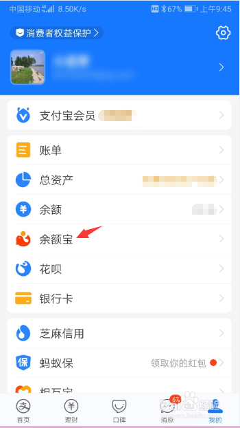 余额宝资金收益明细怎么查看