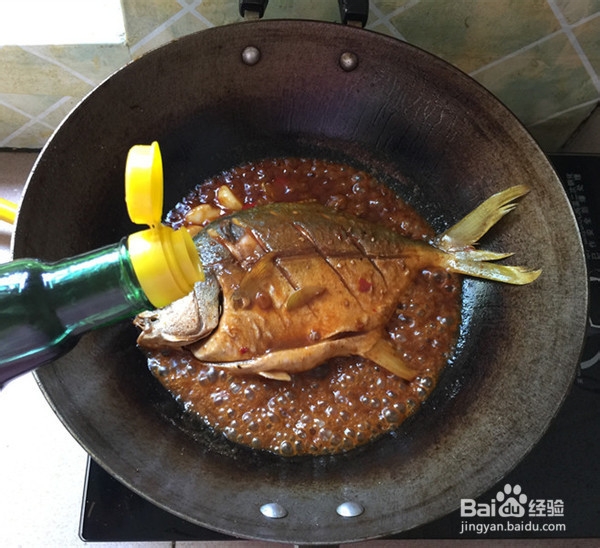 黄豆酱烧鲳鱼的制作方法