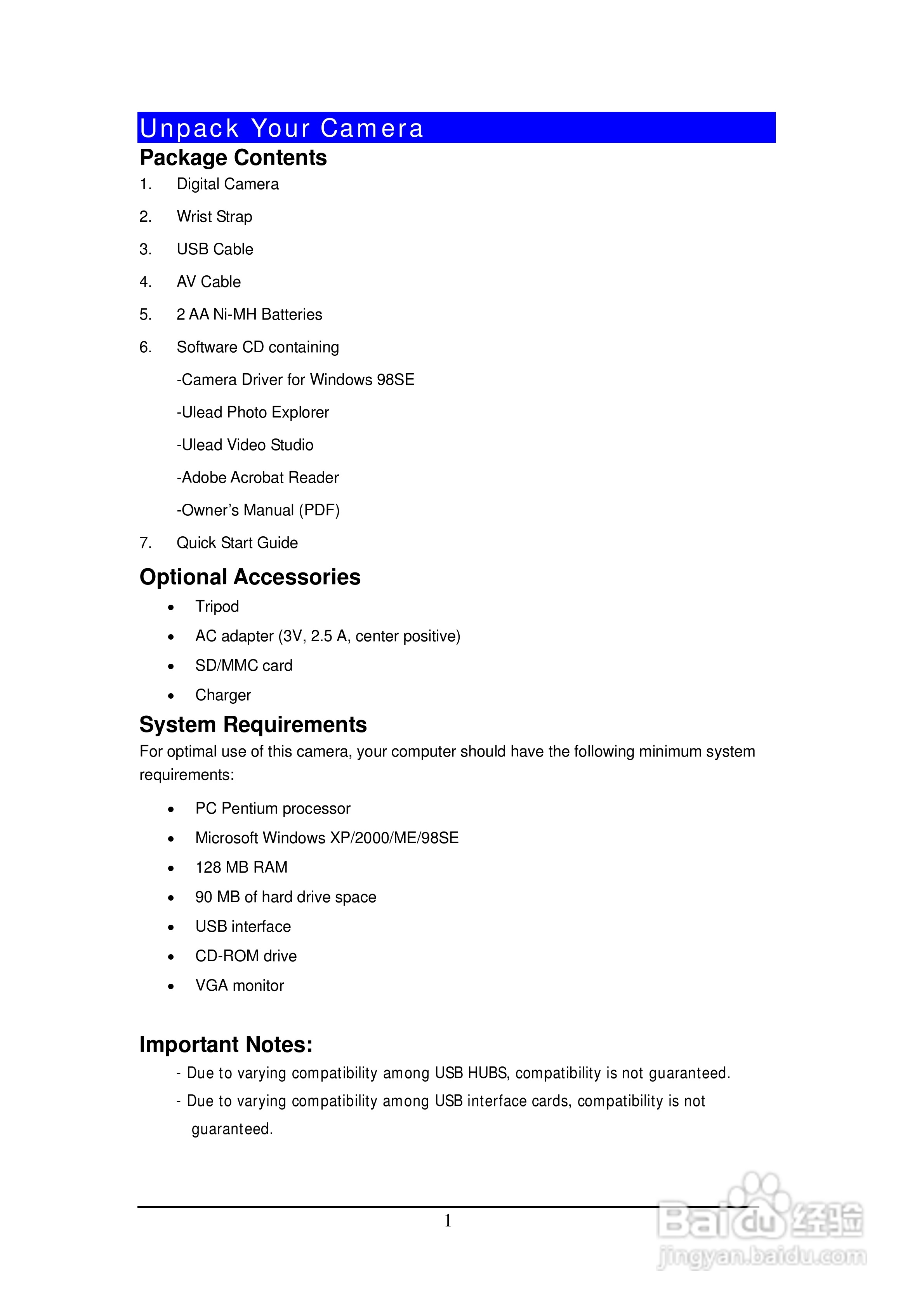 Rollei Prego da6型数码相机使用说明书:[1]