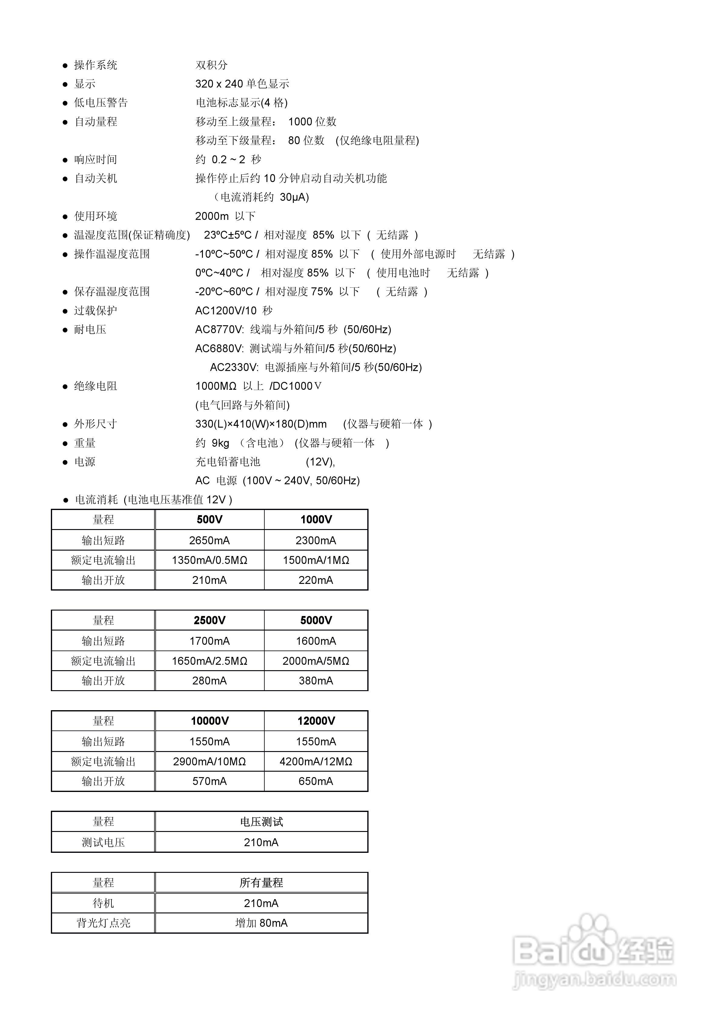 KYORITSU KEW3128高压数字绝缘电阻计使用说明书:[1]
