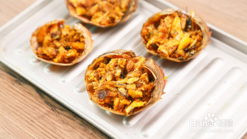 芝士焗蟹斗的做法