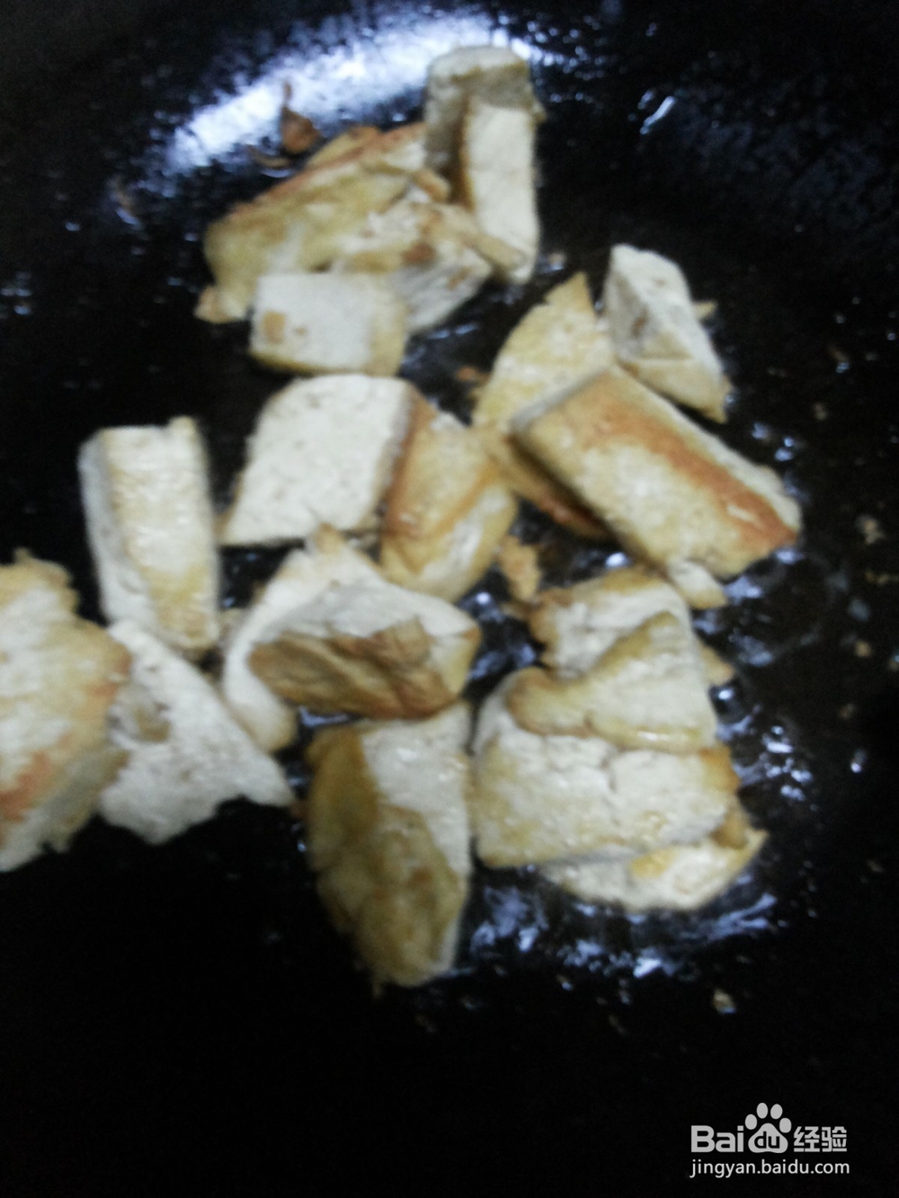 茼蒿炒豆腐这样做好吃