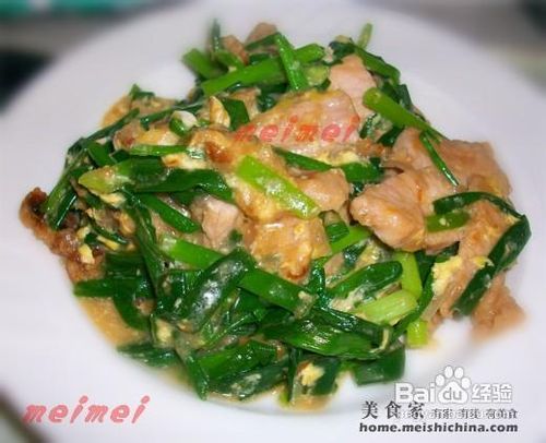 家常菜肴猪肉炒葱