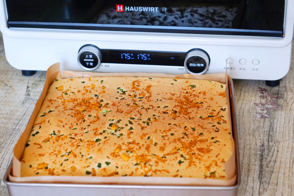 火腿香葱肉松蛋糕卷