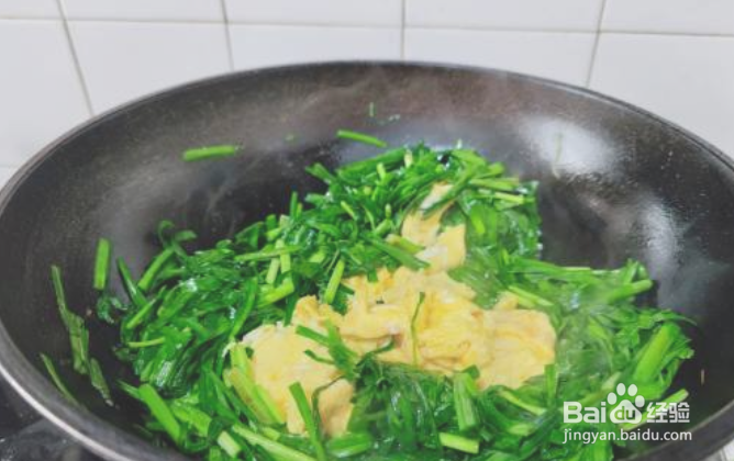 韭菜炒鸡蛋的做法
