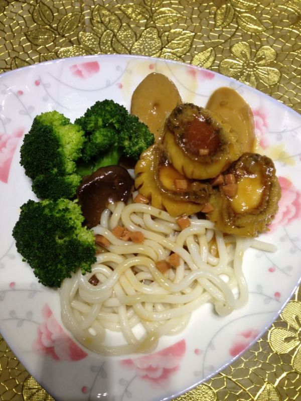 红烧大连鲍扒乌冬面