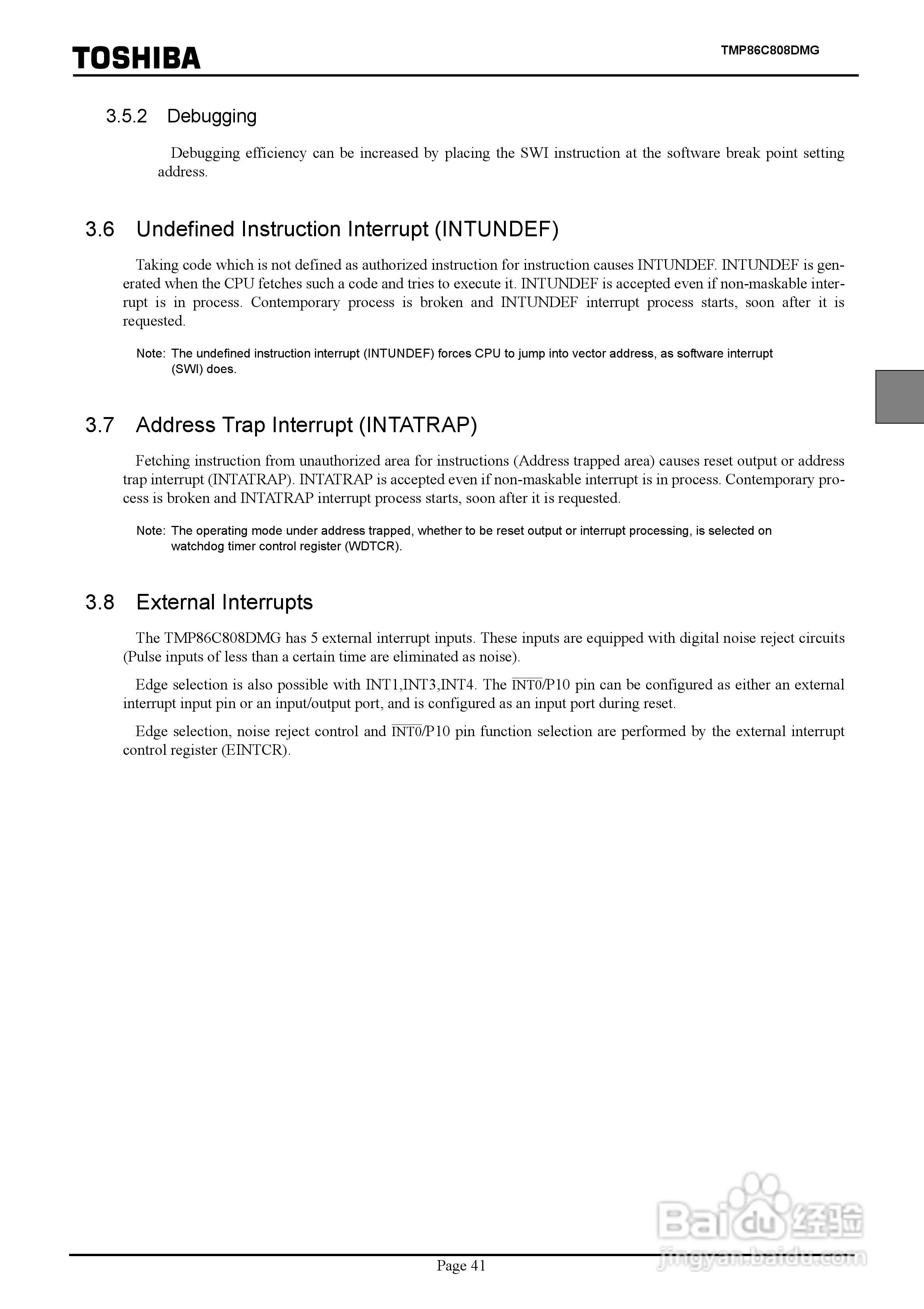 TOSHIBA TMP86C808DMG微处理器说明书:[6]