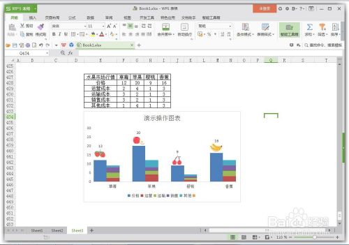 wps Excel怎么用柱状图做效果对比图?