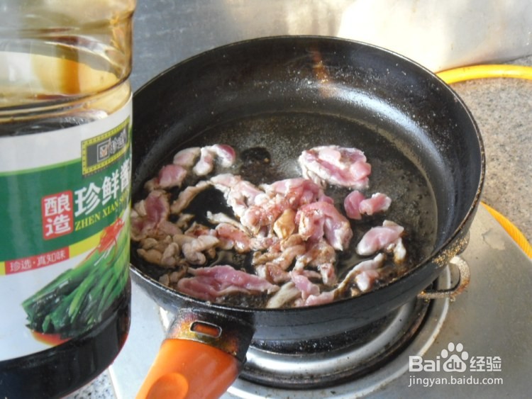 蒜薹炒肉窍门