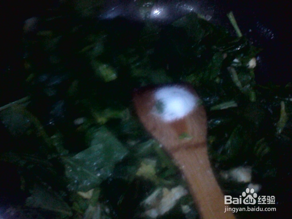 烟台家常菜之菠菜炒鸡蛋的做法