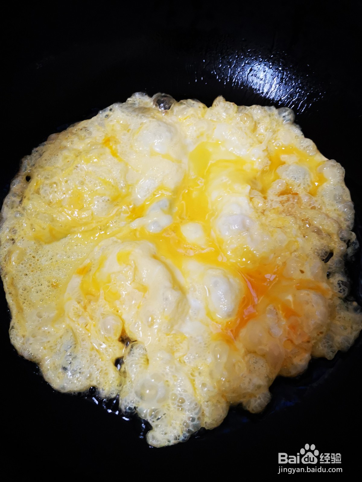 韭菜心炒鸡蛋花