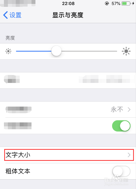 苹果手机如何调整字体大小