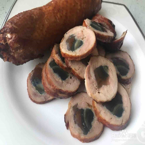 松花鸡腿卷的做法