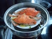 【清蒸海蟹】做法一