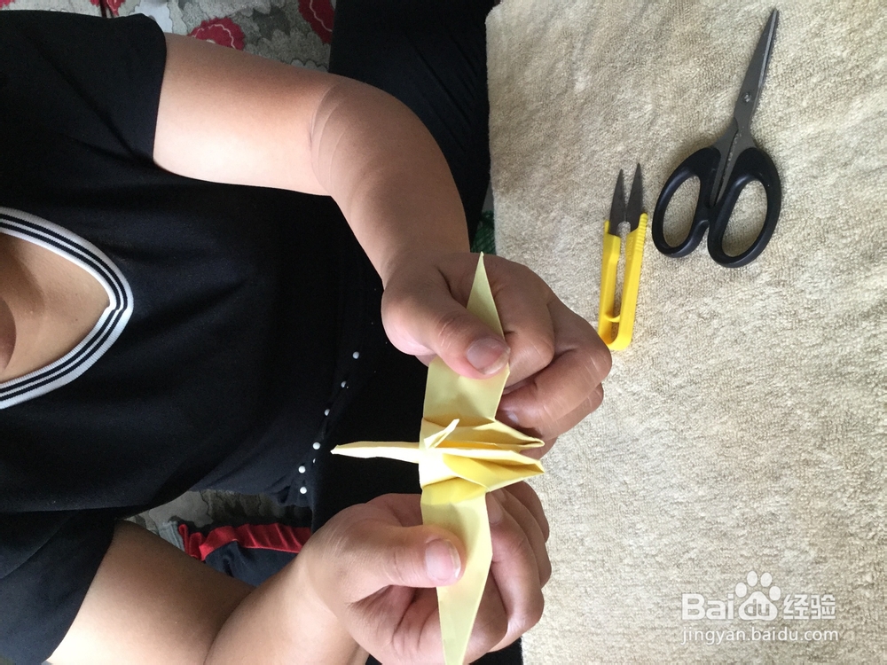 手工折纸怎么折出千纸鹤