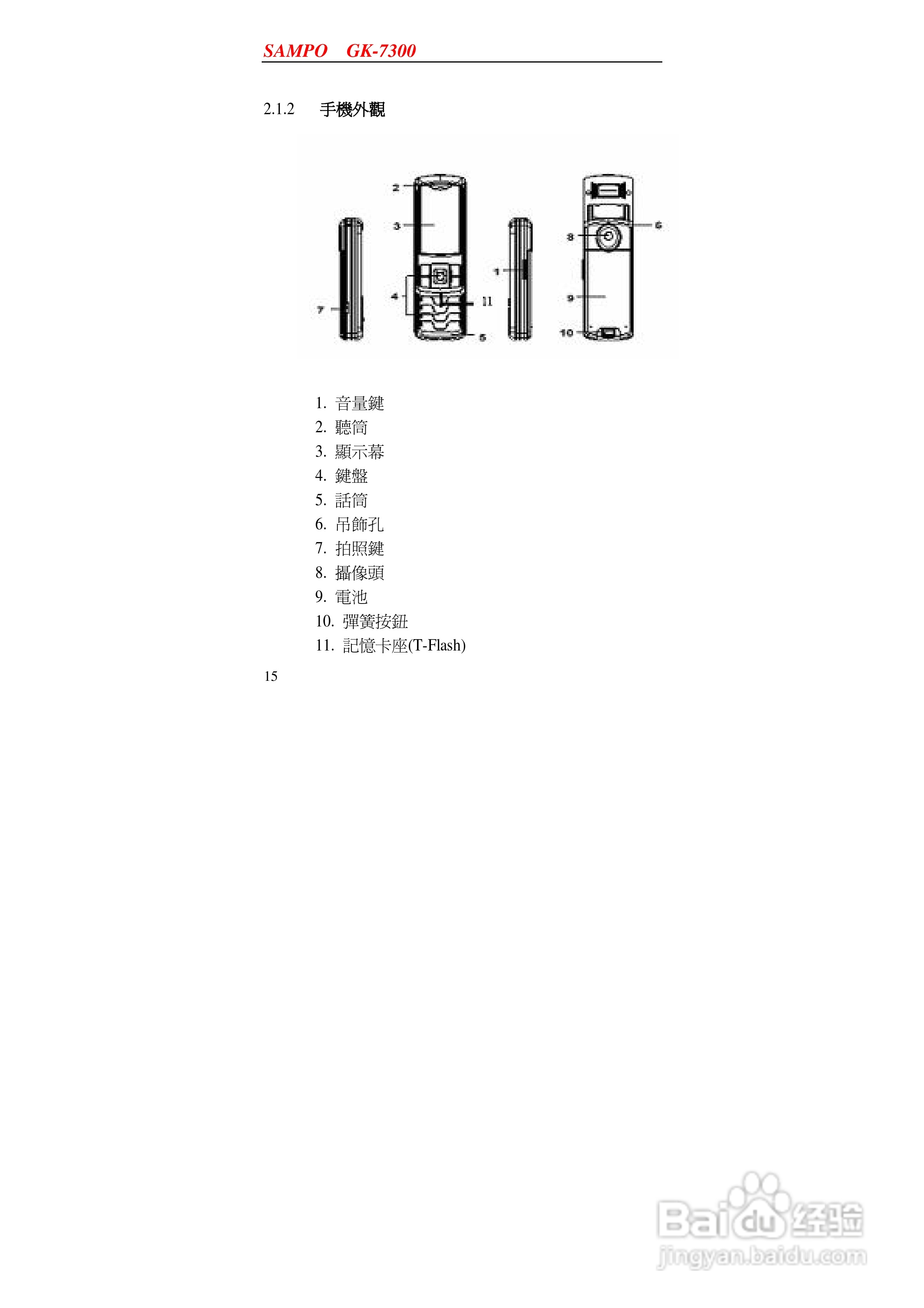 声宝GK-7300型手机说明书:[2]