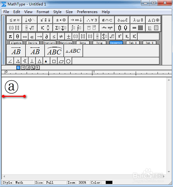 MathType怎么输入带圈字母