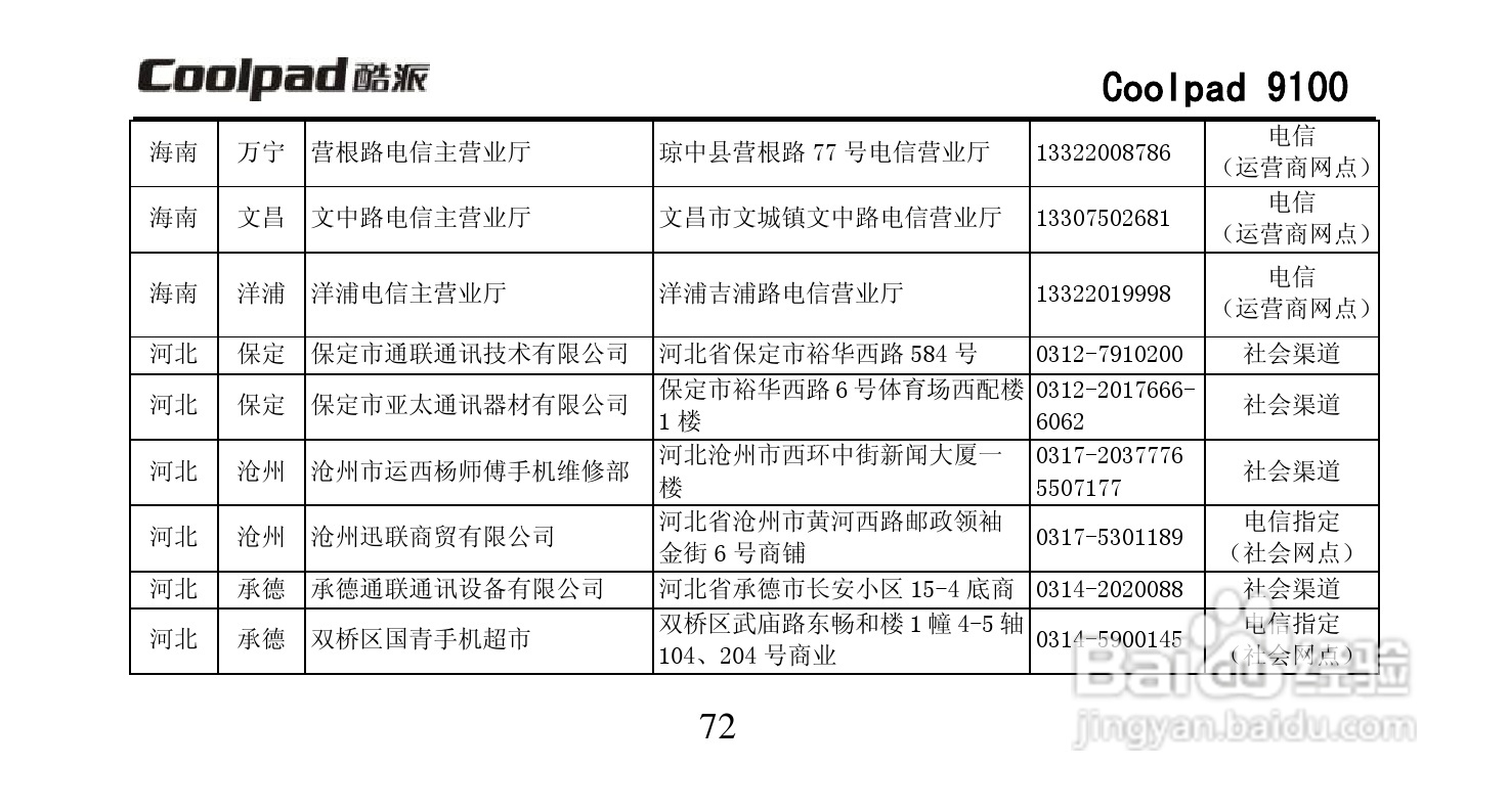 酷派Coolpad 9100手机使用说明书:[9]