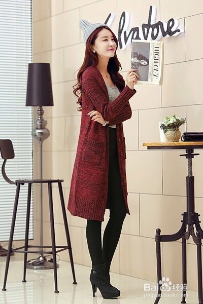 长款开衫搭配技巧