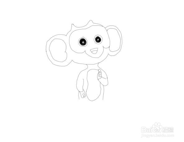 坐在香蕉上面的小猴子怎么画，怎么画小猴子