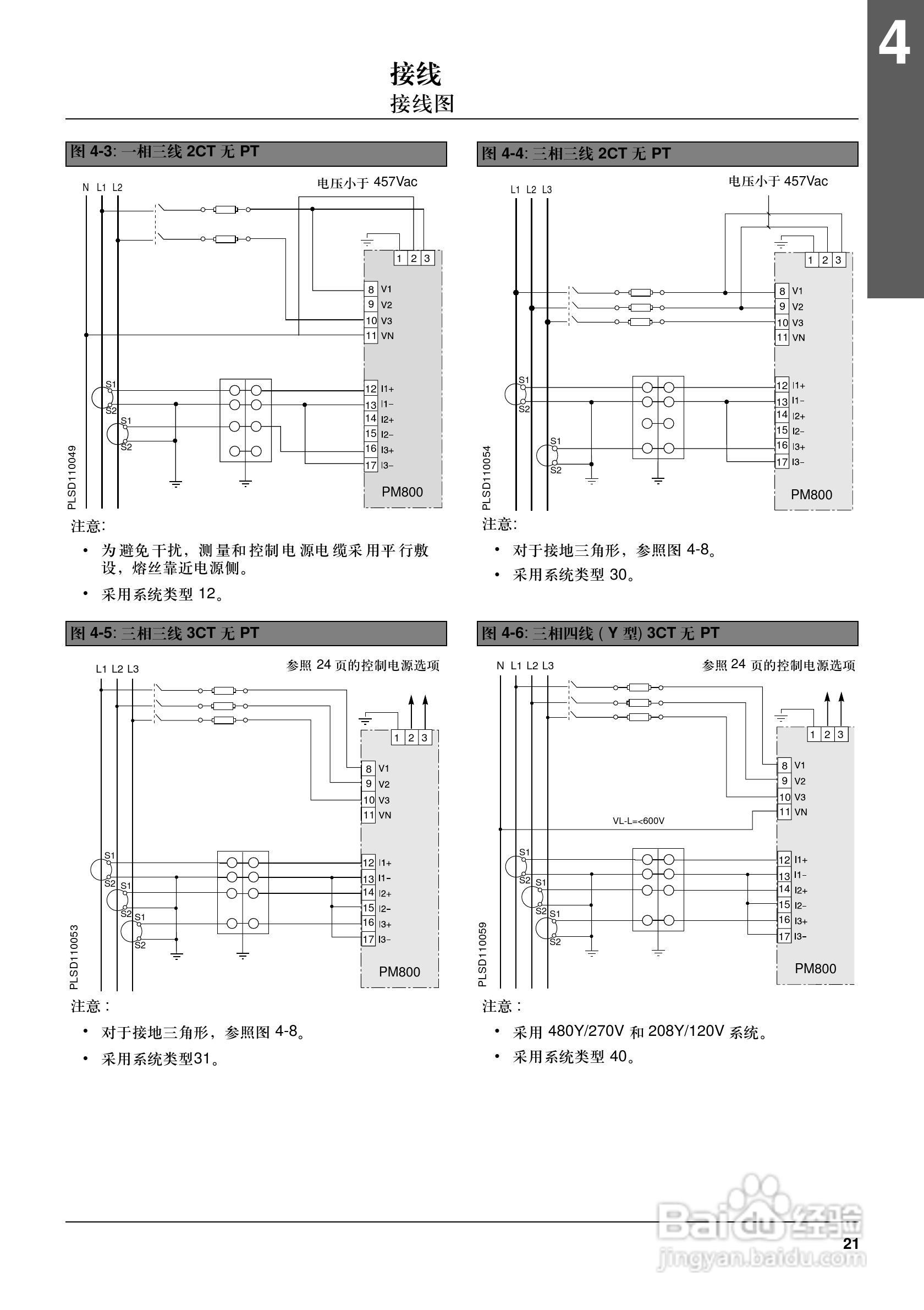 施耐德电气PM800系列电力参数测量仪安装说明书:[3]