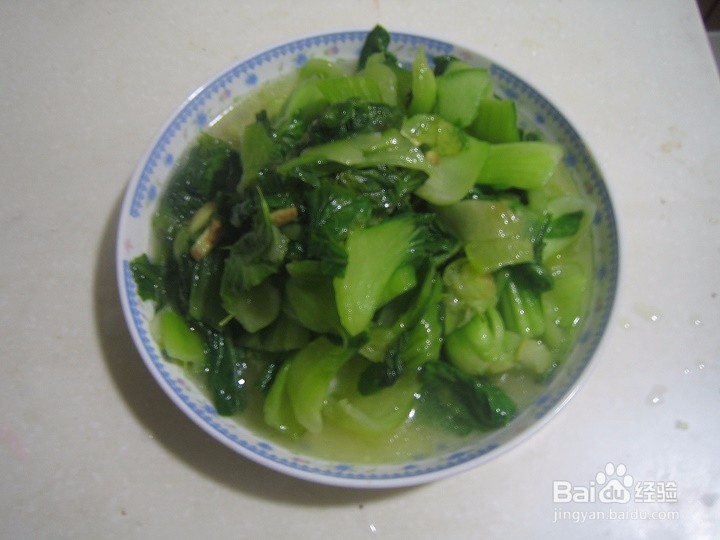 老年人怎样拍出锅菜肴--素炒油菜
