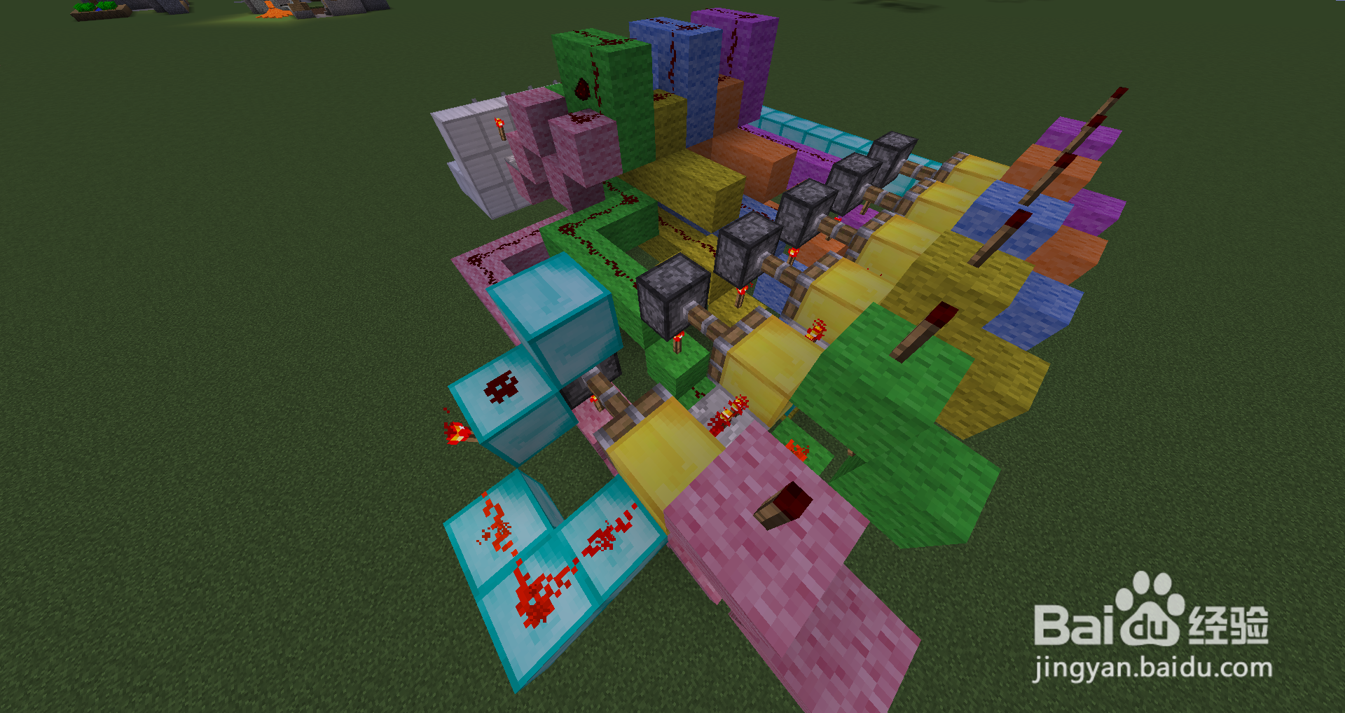 我的世界制作全单键控制密码门（超缩版）