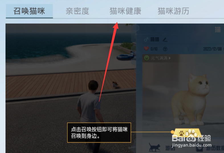 和平精英家园怎么养猫