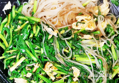 韭菜鸡蛋炒粉丝