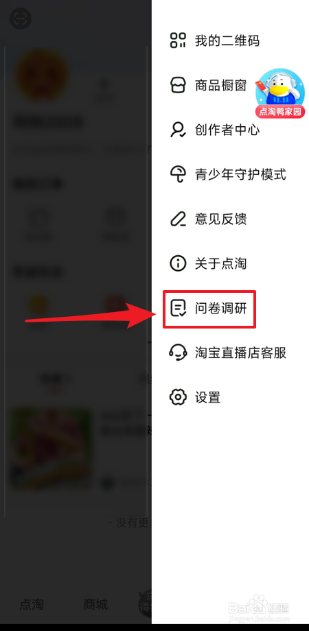 怎么参加点淘问卷调研
