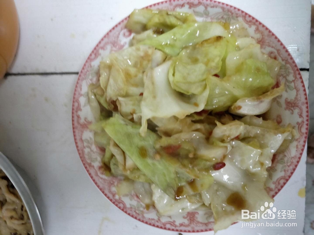 家庭版手撕包菜的做法