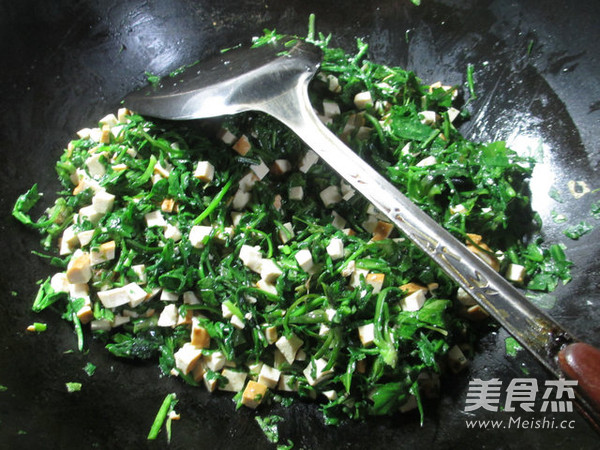 香干荠菜馅春卷