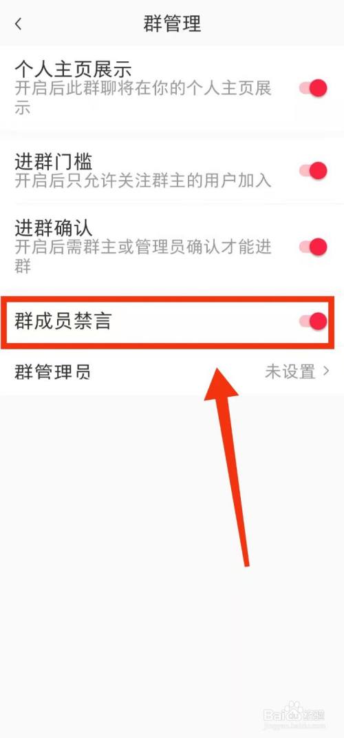 怎样对小红书群聊中的成员进行"禁言"