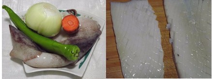爆鱿鱼花的做法