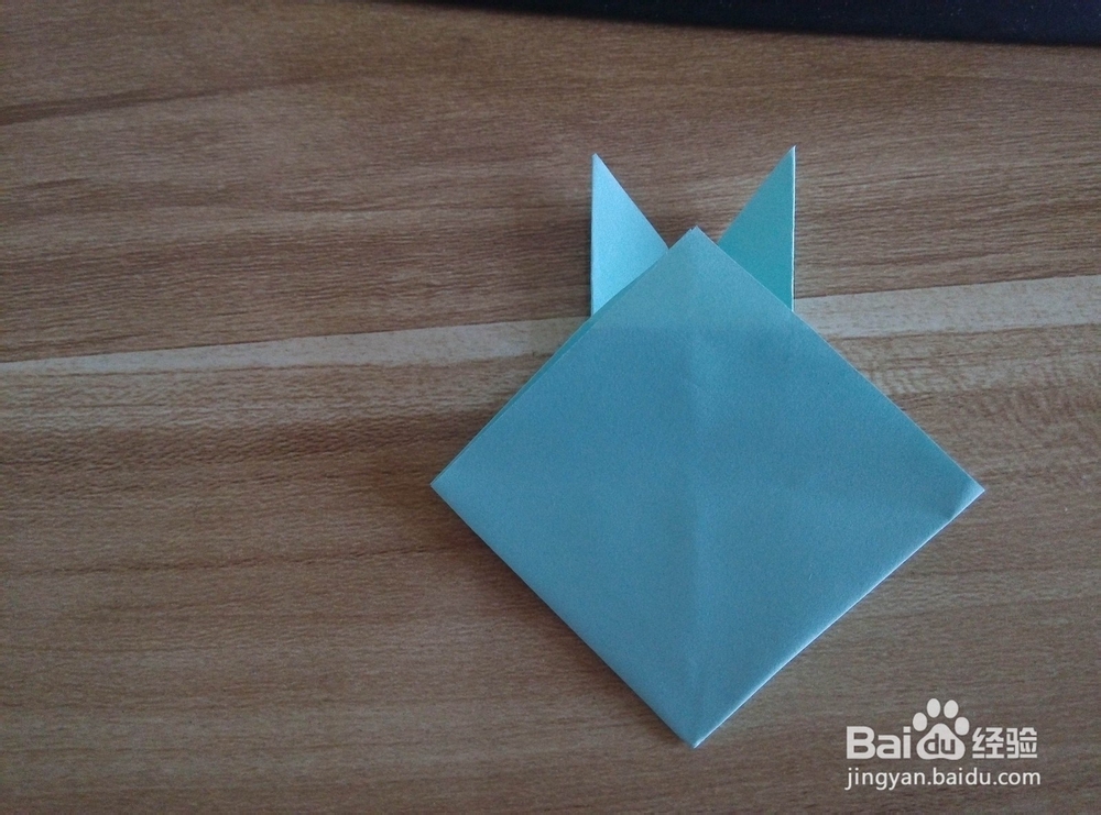 手工折纸-兔头折法
