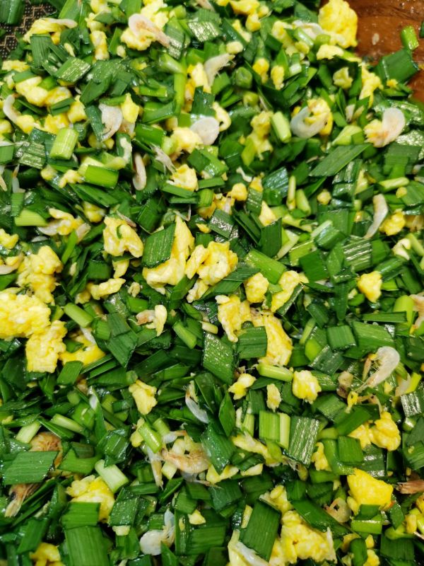 又见韭菜鸡蛋水煎包